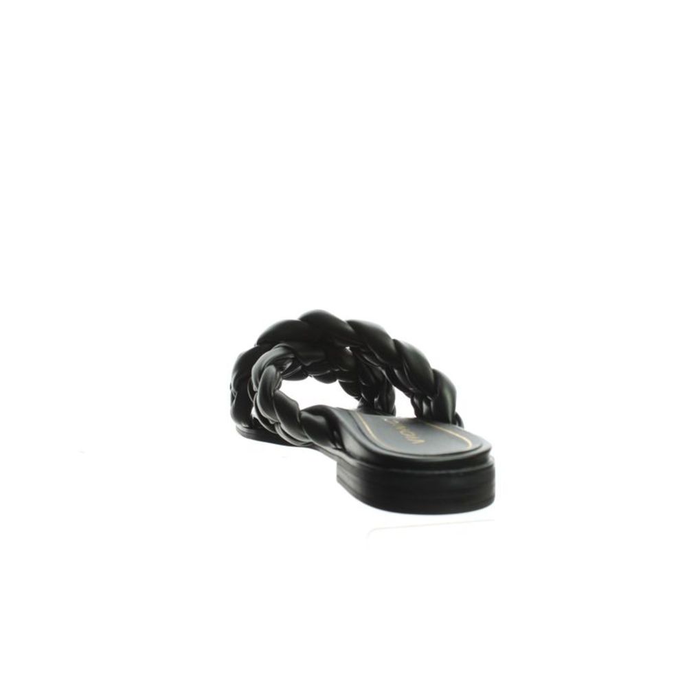 Vionic Black Braided Crossband Slide Sandals - Picture 3 of 4